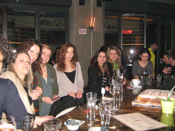 Members of the Association at the New Year cake cutting